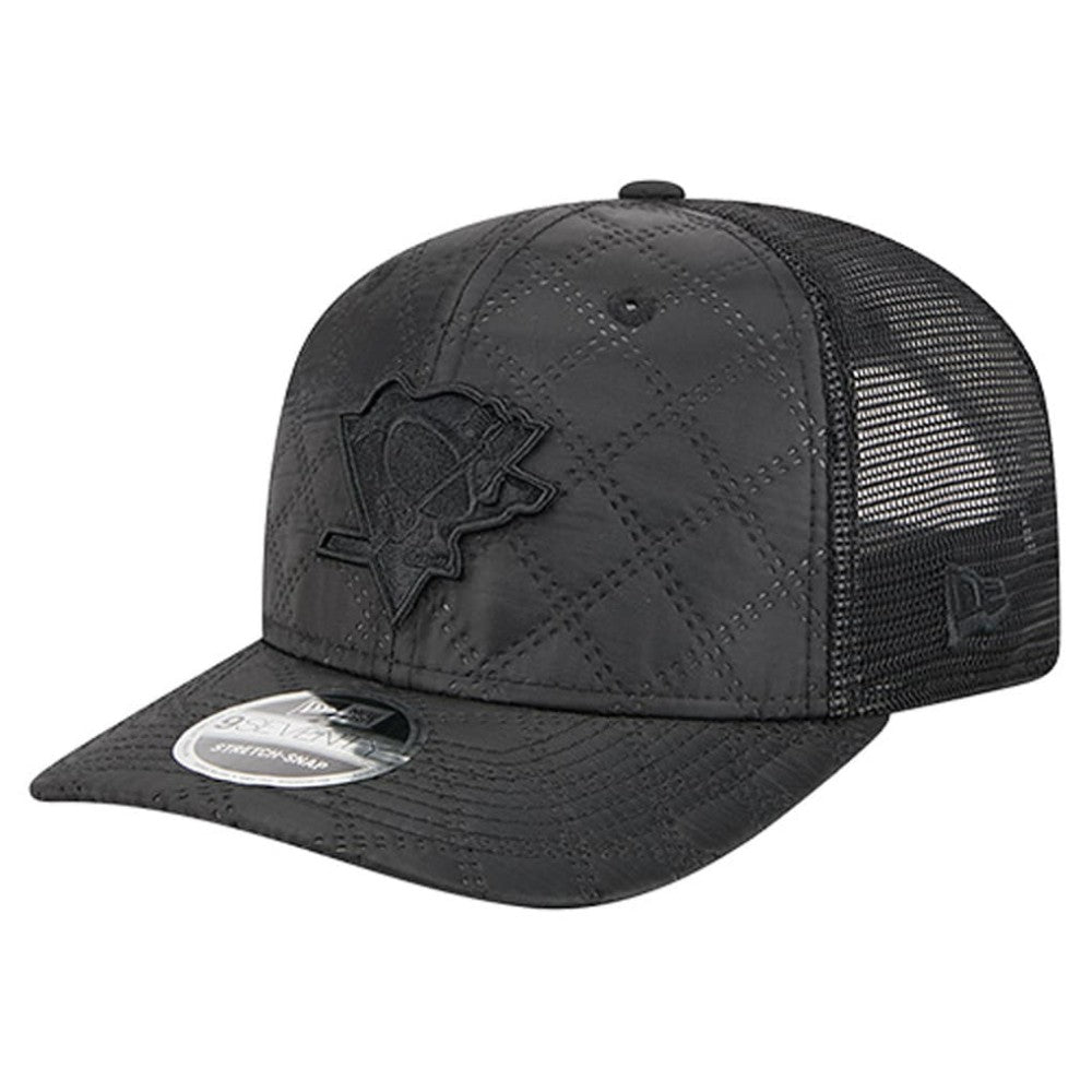 Pittsburgh Penguins New Era Quilted Nylon 9SEVENTY Adjustable Trucker Hat