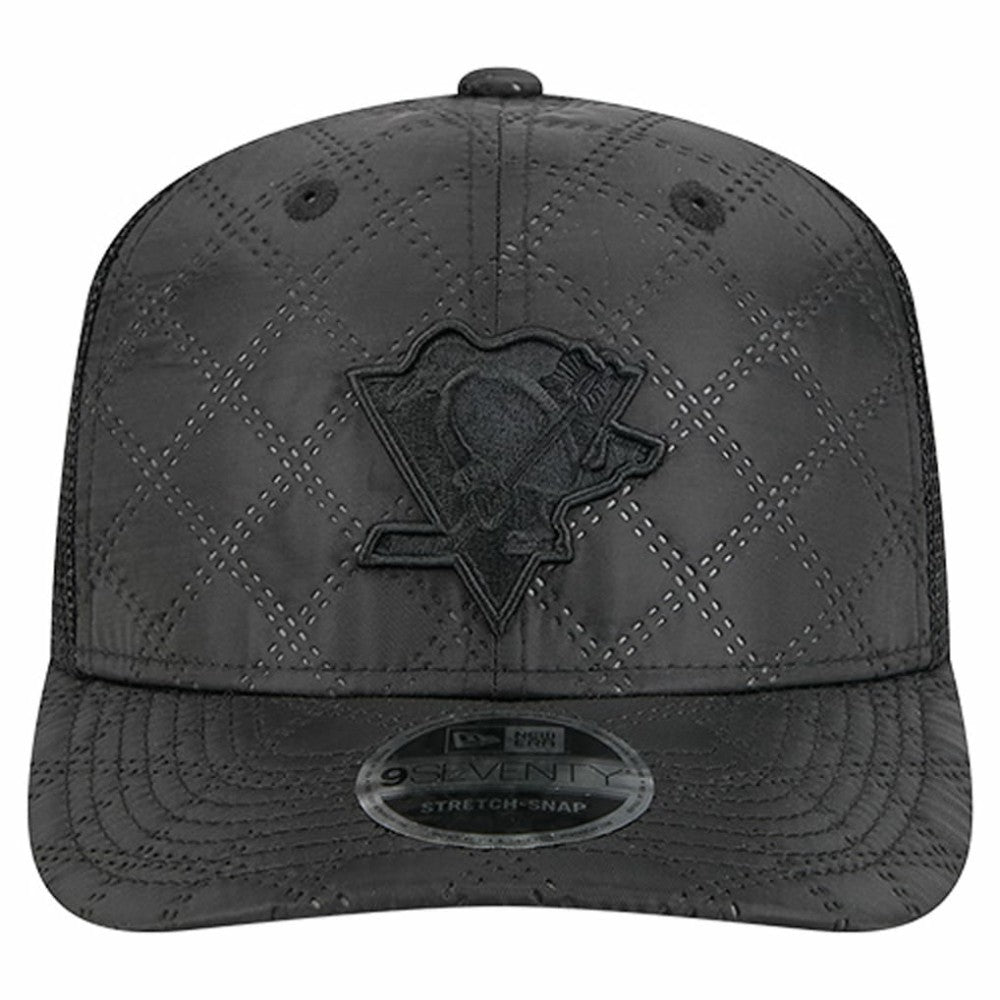 Pittsburgh Penguins New Era Quilted Nylon 9SEVENTY Adjustable Trucker Hat