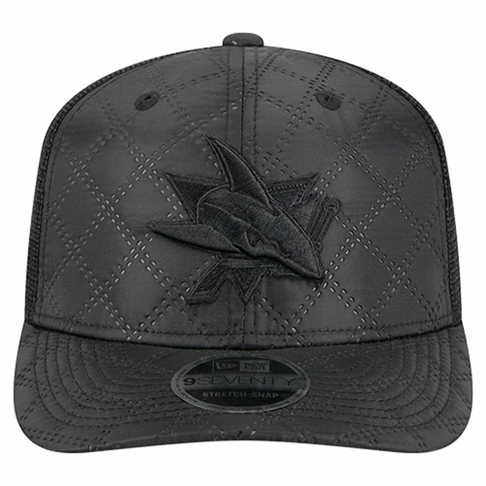 San Jose Sharks New Era Quilted Nylon 9SEVENTY Adjustable Trucker Hat