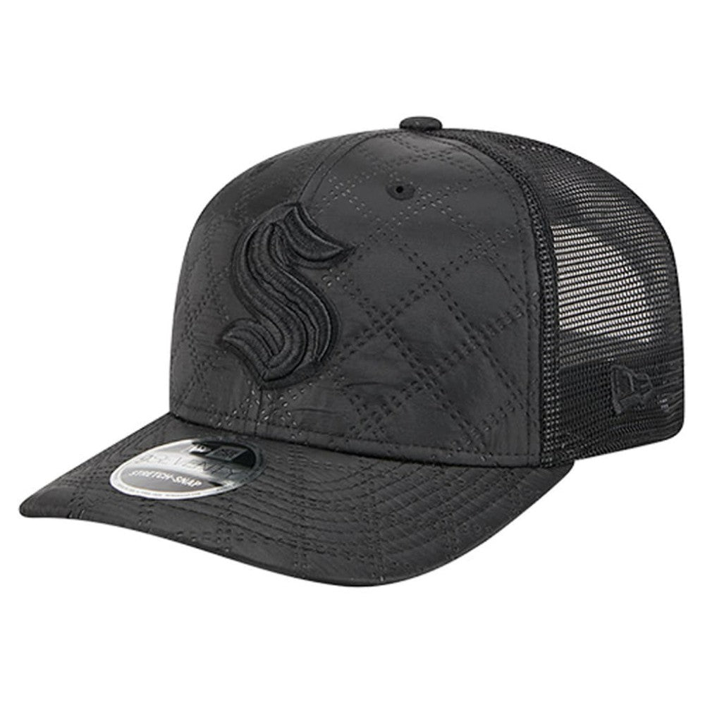Seattle Kraken New Era Quilted Nylon 9SEVENTY Adjustable Trucker Hat