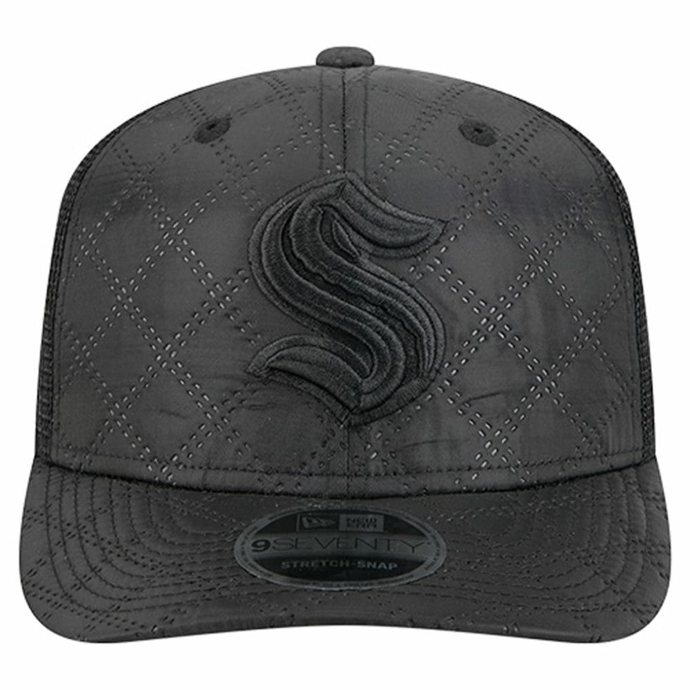 Seattle Kraken New Era Quilted Nylon 9SEVENTY Adjustable Trucker Hat
