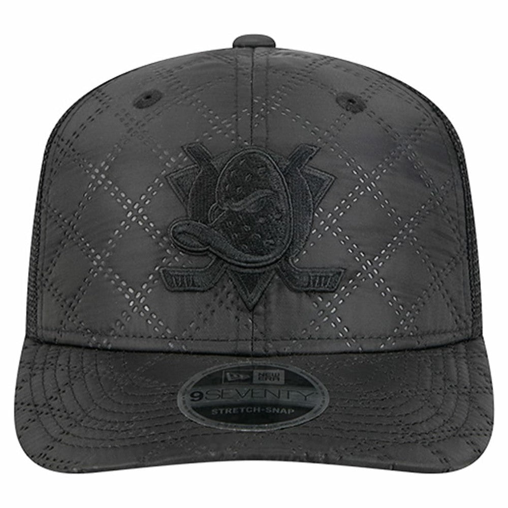 Anaheim Ducks New Era Quilted Nylon 9SEVENTY Adjustable Trucker Hat