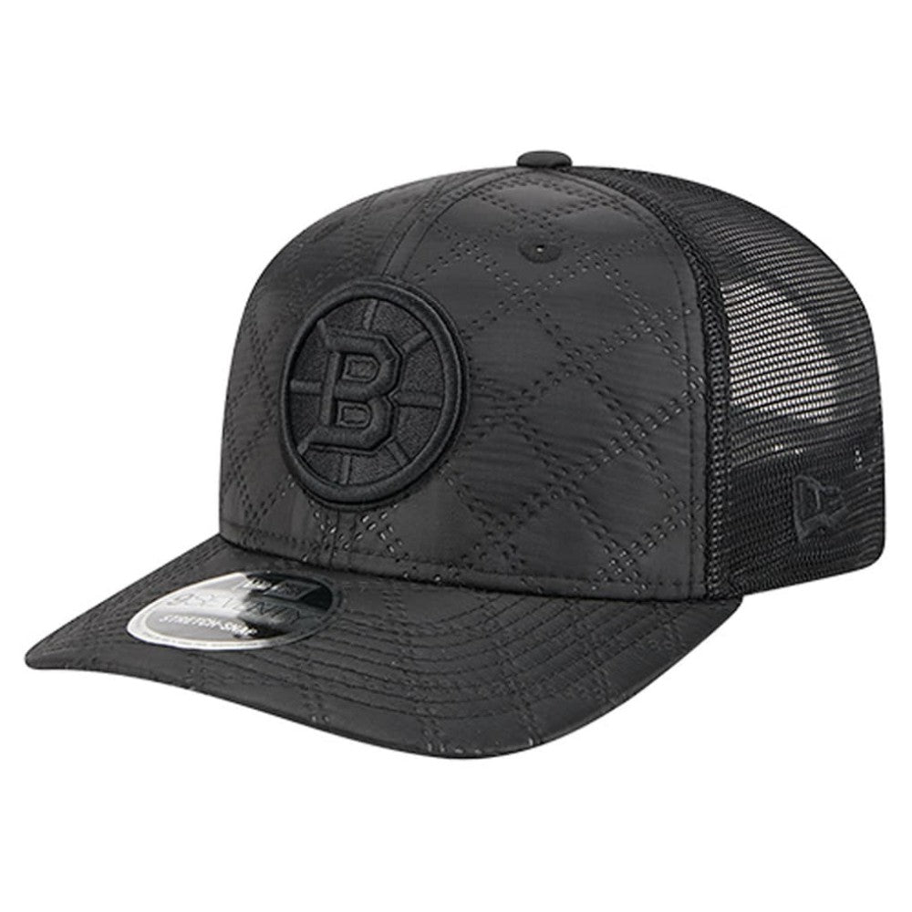 Boston Bruins New Era Quilted Nylon 9SEVENTY Adjustable Trucker Hat