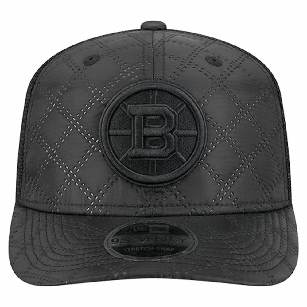 Boston Bruins New Era Quilted Nylon 9SEVENTY Adjustable Trucker Hat