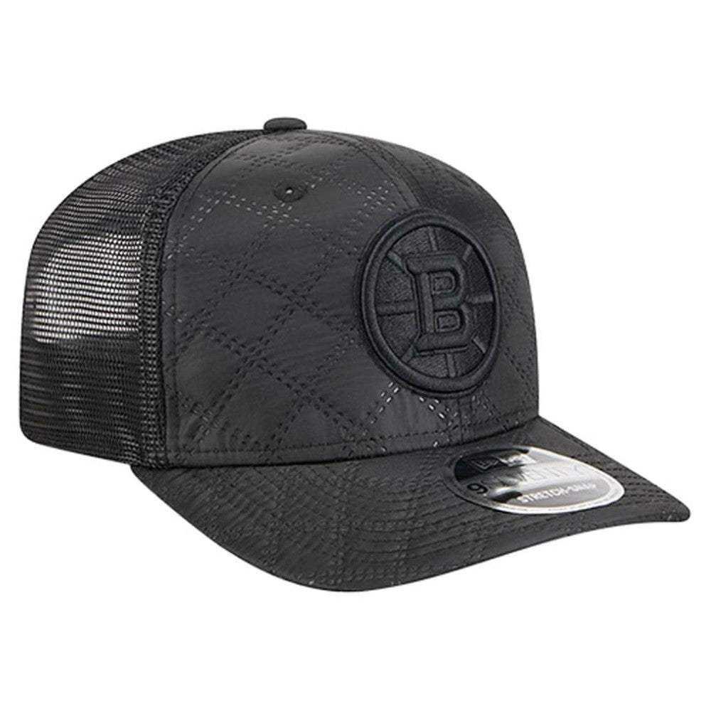 Boston Bruins New Era Quilted Nylon 9SEVENTY Adjustable Trucker Hat