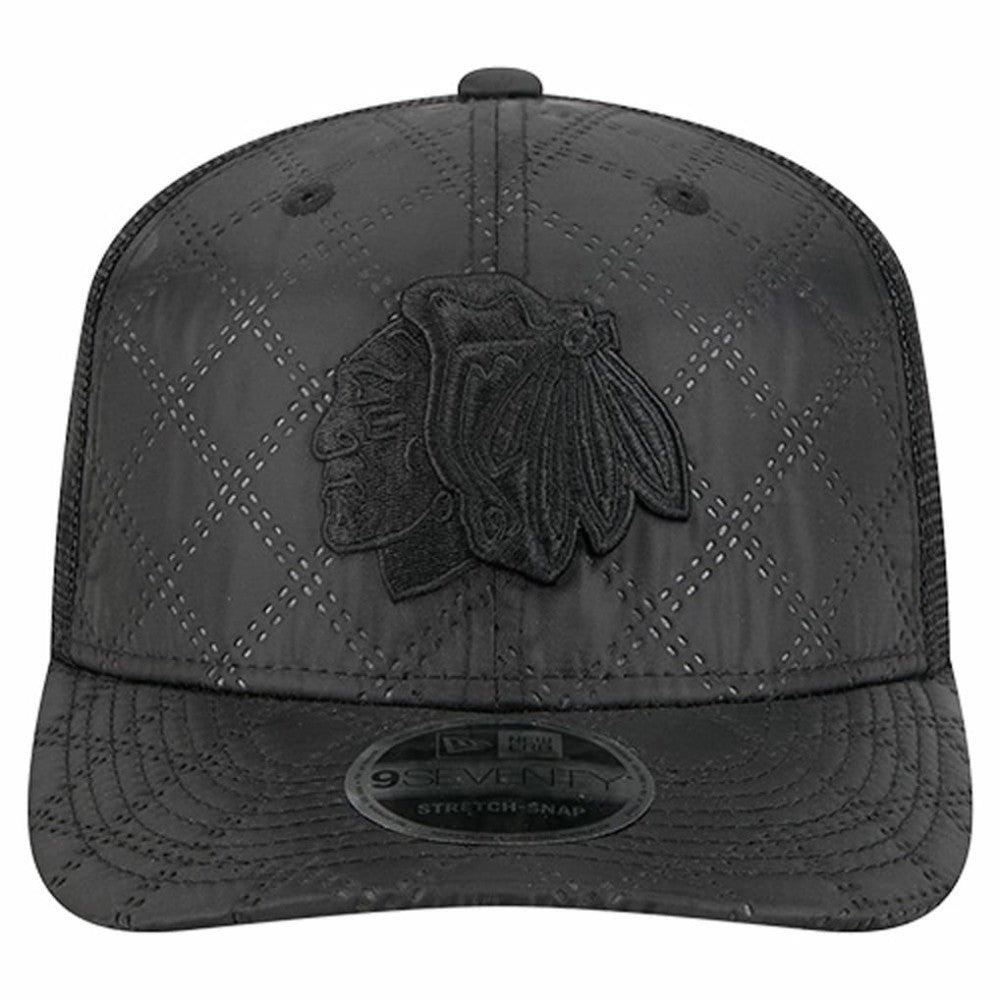 Chicago Blackhawks New Era Quilted Nylon 9SEVENTY Adjustable Trucker Hat