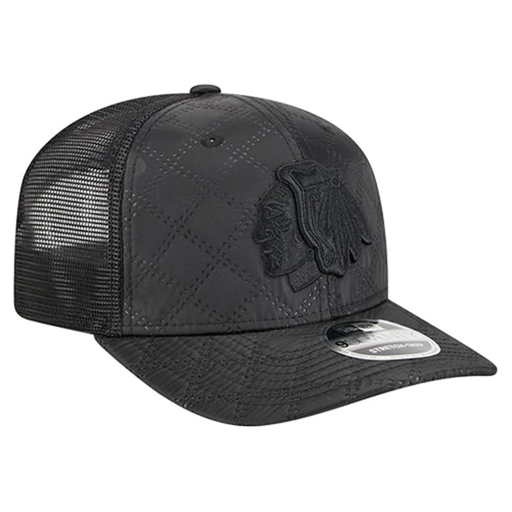 Chicago Blackhawks New Era Quilted Nylon 9SEVENTY Adjustable Trucker Hat