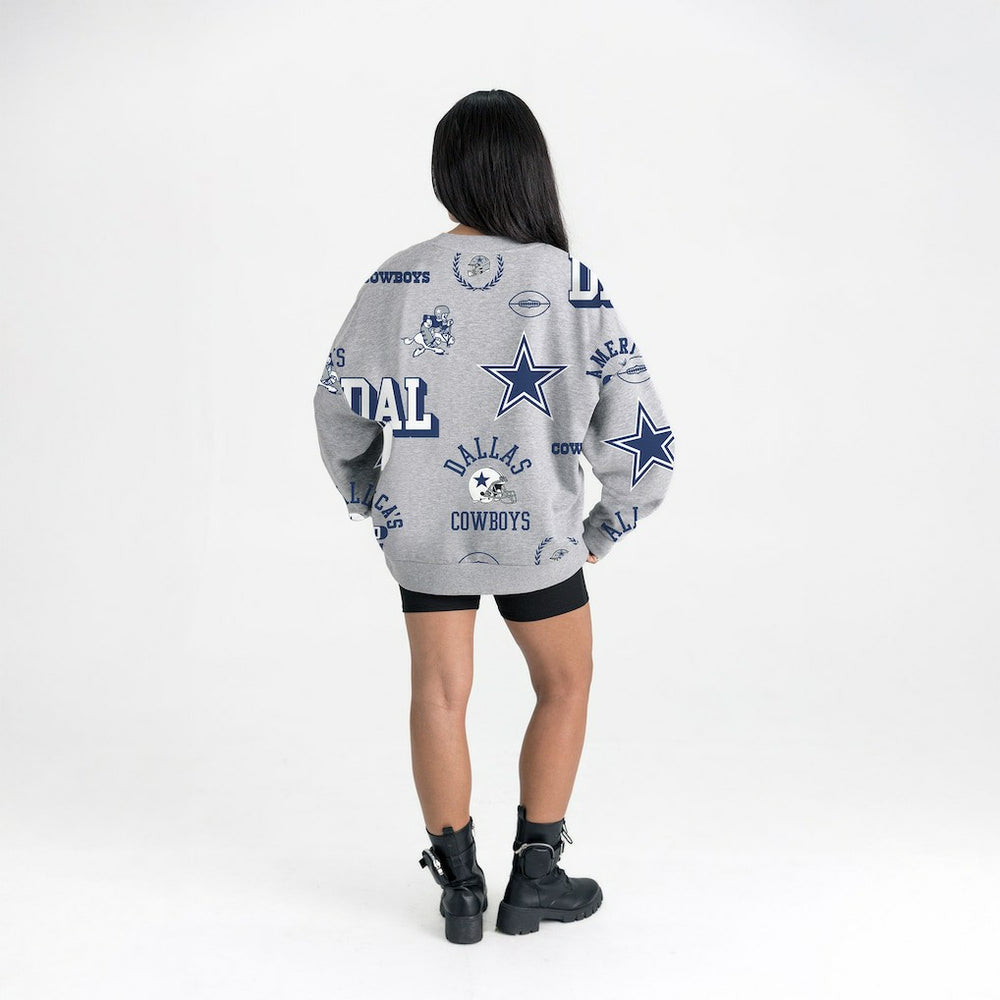NFL Dallas Cowboys Gameday Couture Women's Always On Repeat Fleece Sweatshirt