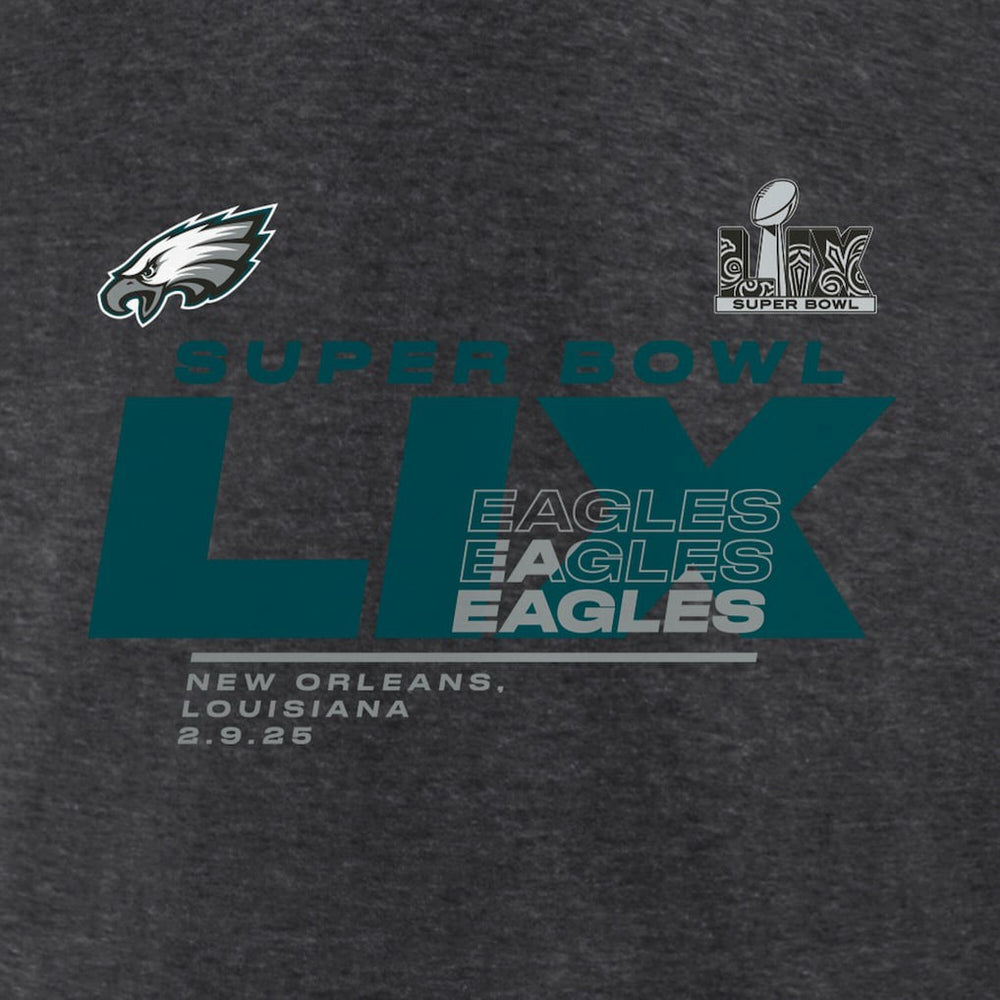 NFL Philadelphia Eagles Women's Super Bowl LIX Quick Pass Long Sleeve V-Neck T-Shirt