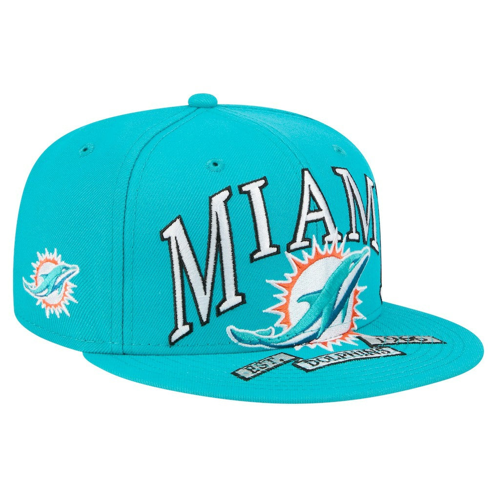 NFL Miami Dolphins Oversized 59FIFTY Fitted Hat
