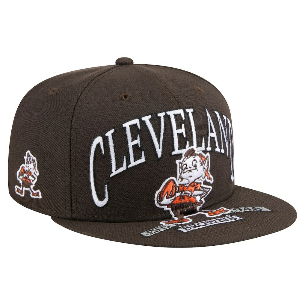 NFL Cleveland Browns Throwback Oversized 59FIFTY Fitted Hat