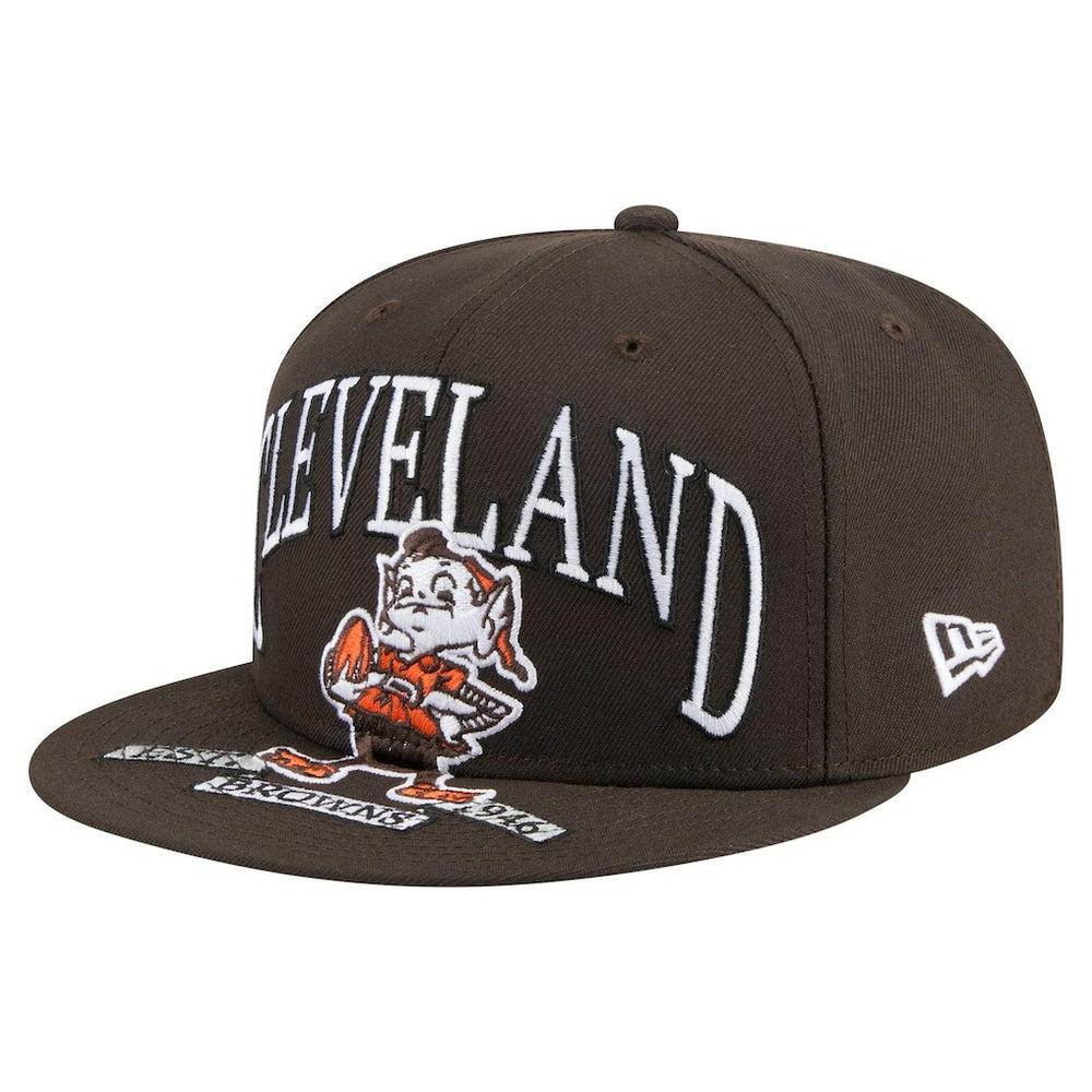 NFL Cleveland Browns Throwback Oversized 59FIFTY Fitted Hat