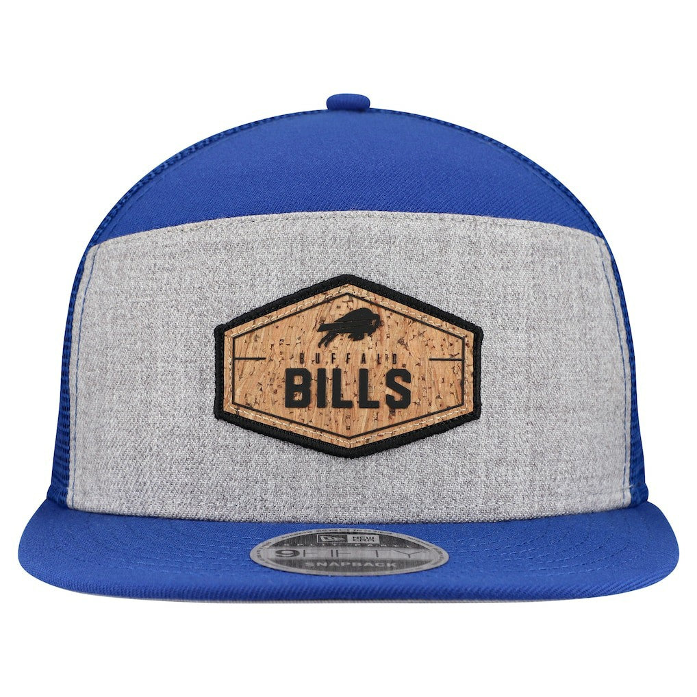 NFL Buffalo Bills Cork Split Panel 9FIFTY Trucker Snapback Hat
