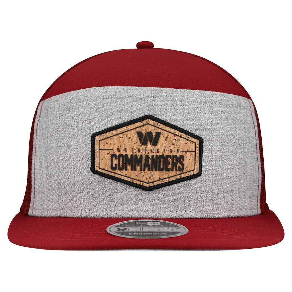 NFL Washington Commanders Cork Split Panel 9FIFTY Trucker Snapback Hat