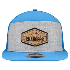 NFL Los Angeles Chargers Cork Split Panel 9FIFTY Trucker Snapback Hat