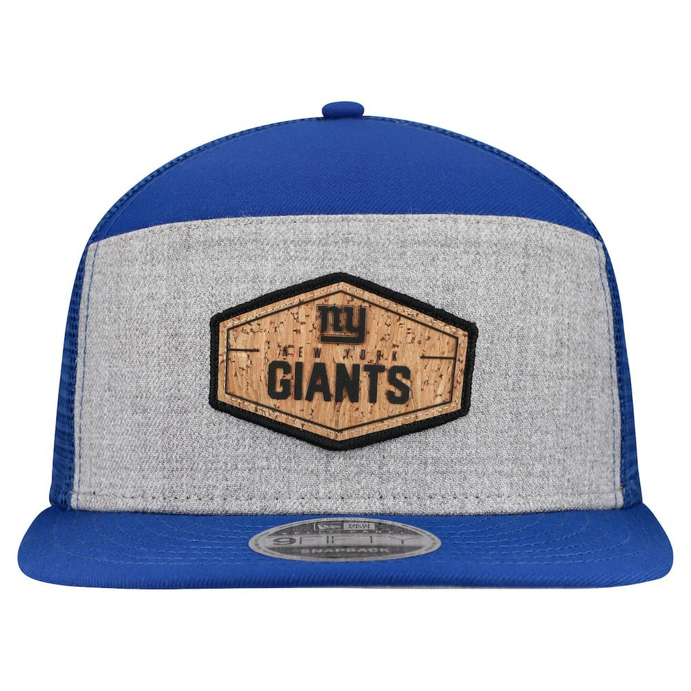 NFL New York Giants Cork Split Panel 9FIFTY Trucker Snapback Hat