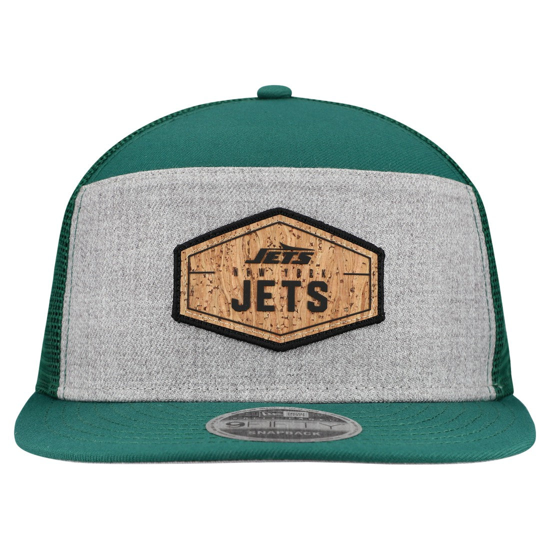NFL New York Jets Cork Split Panel 9FIFTY Trucker Snapback Hat