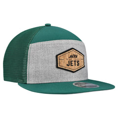 NFL New York Jets Cork Split Panel 9FIFTY Trucker Snapback Hat