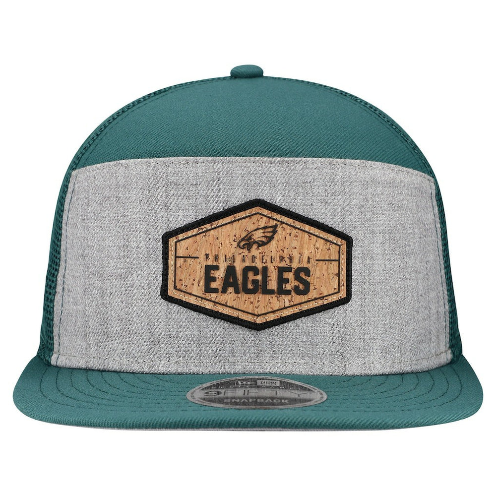NFL Philadelphia Eagles Cork Split Panel 9FIFTY Trucker Snapback Hat