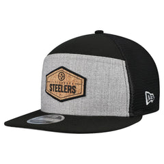 NFL Pittsburgh Steelers Cork Split Panel 9FIFTY Trucker Snapback Hat