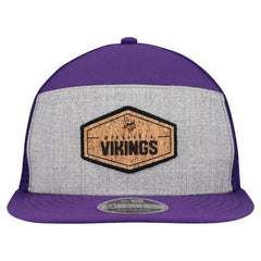 NFL Minnesota Vikings Cork Split Panel 9FIFTY Trucker Snapback Hat