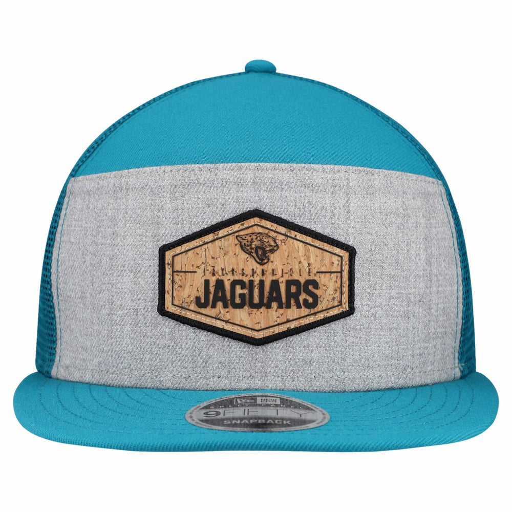 NFL Jacksonville Jaguars Cork Split Panel 9FIFTY Trucker Snapback Hat