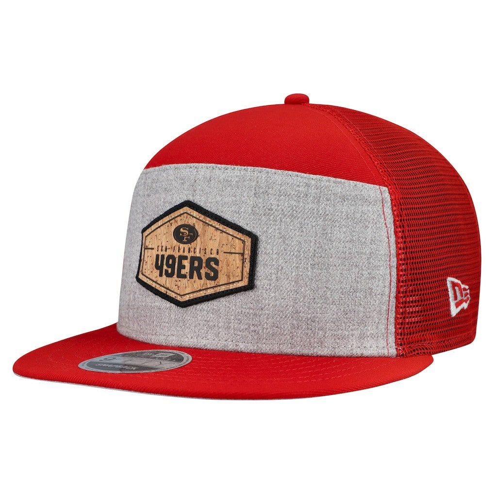 NFL San Francisco 49ers Cork Split Panel 9FIFTY Trucker Snapback Hat