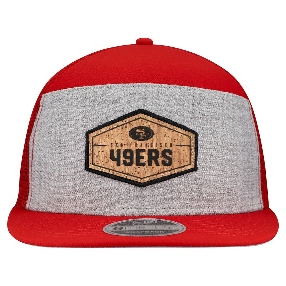 NFL San Francisco 49ers Cork Split Panel 9FIFTY Trucker Snapback Hat