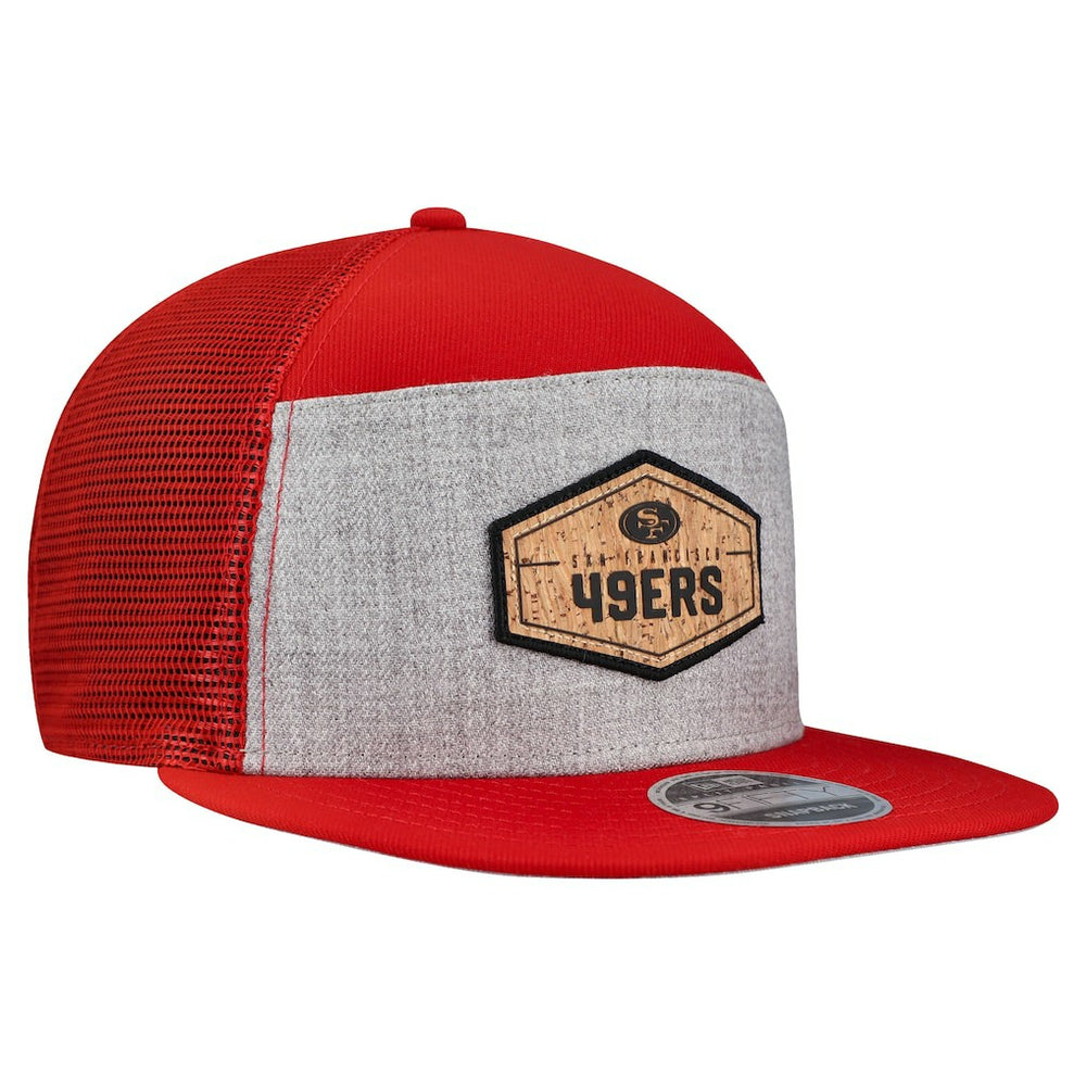 NFL San Francisco 49ers Cork Split Panel 9FIFTY Trucker Snapback Hat