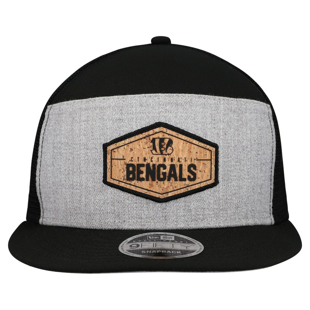 NFL Cincinnati Bengals Cork Split Panel 9FIFTY Trucker Snapback Hat