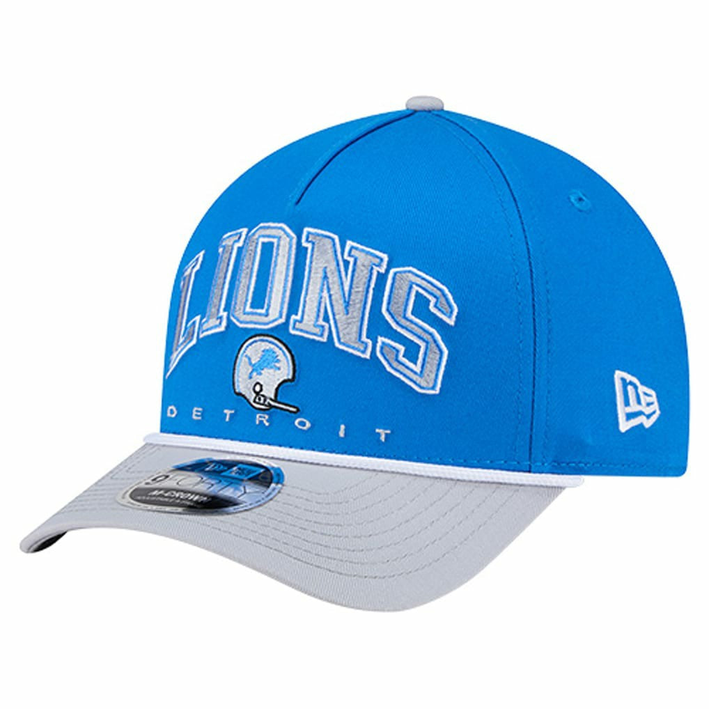 NFL Detroit Lions Throwback Arch COOLERA 9FORTY A-Frame M-Crown Adjustable Hat
