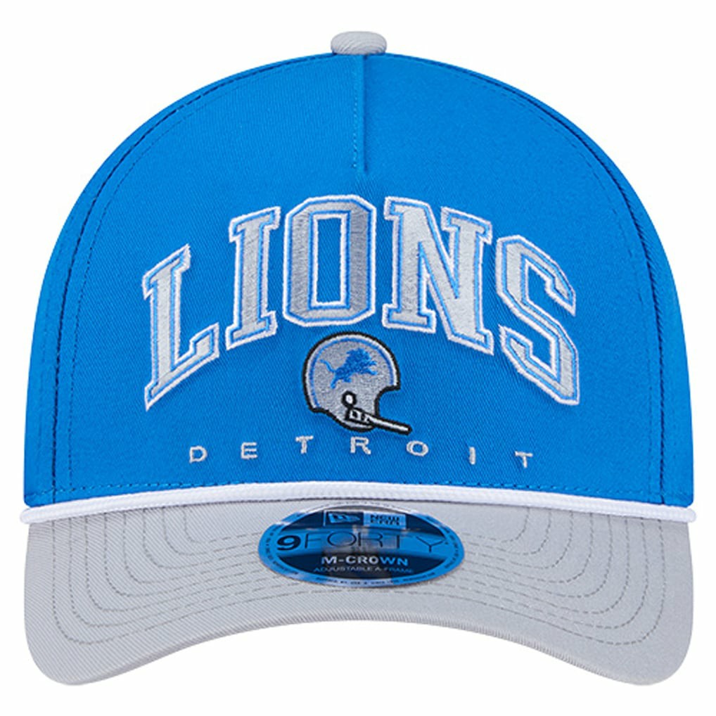 NFL Detroit Lions Throwback Arch COOLERA 9FORTY A-Frame M-Crown Adjustable Hat