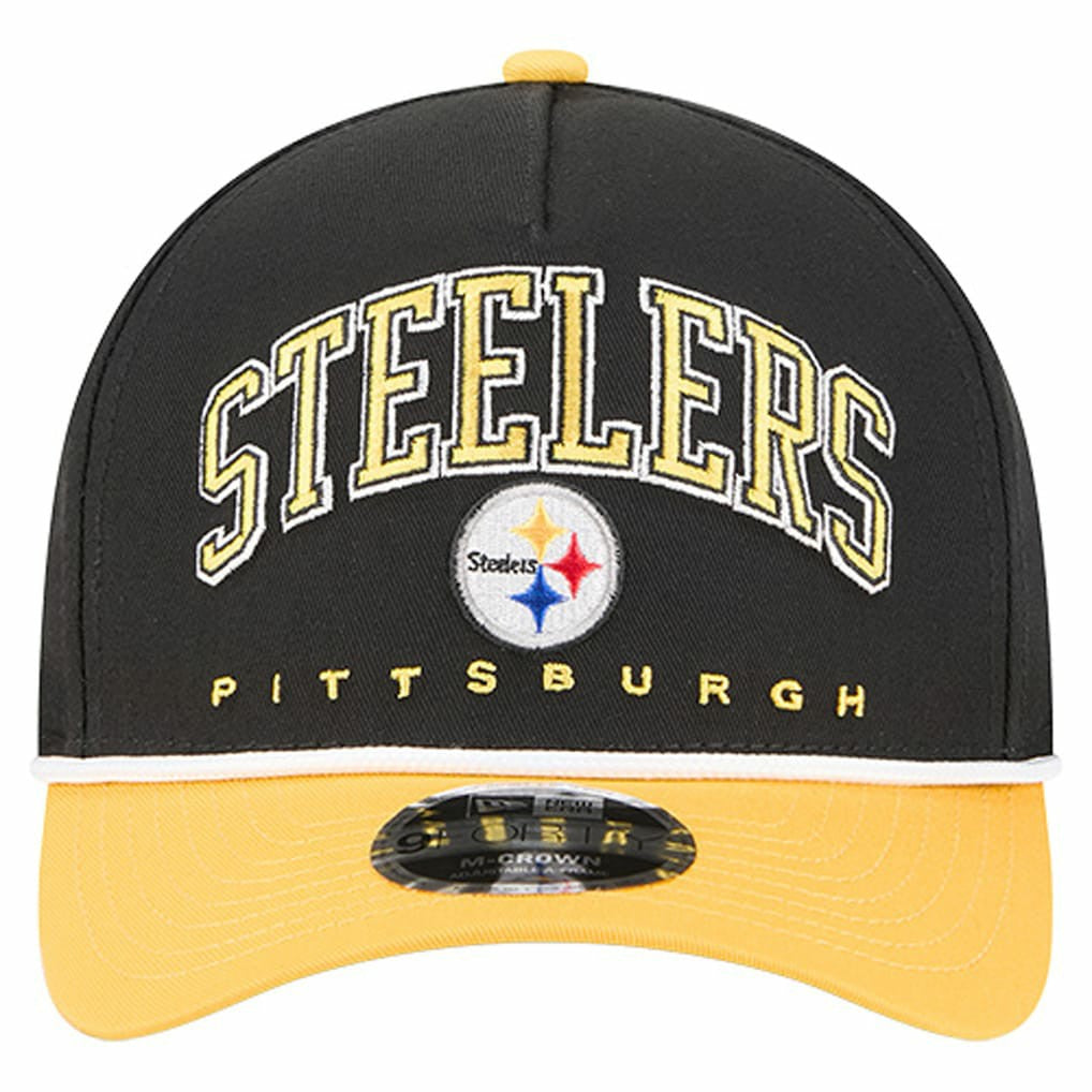NFL Pittsburgh Steelers Arch COOLERA 9FORTY A-Frame M-Crown Adjustable Hat