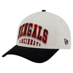 NFL Cincinnati Bengals Head Two-Tone Sided Corduroy 9FORTY A-Frame Adjustable Hat