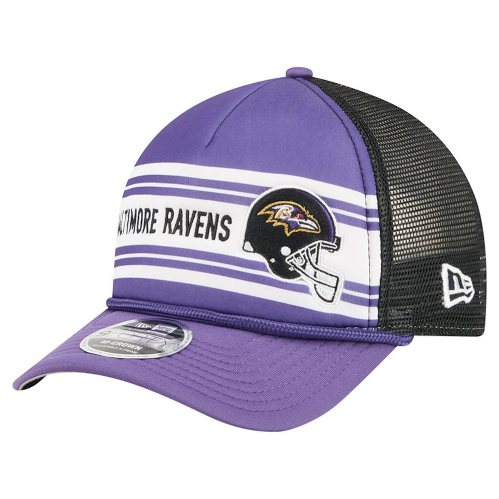 NFL Baltimore Ravens Linear A-Frame 9FORTY Adjustable Hat
