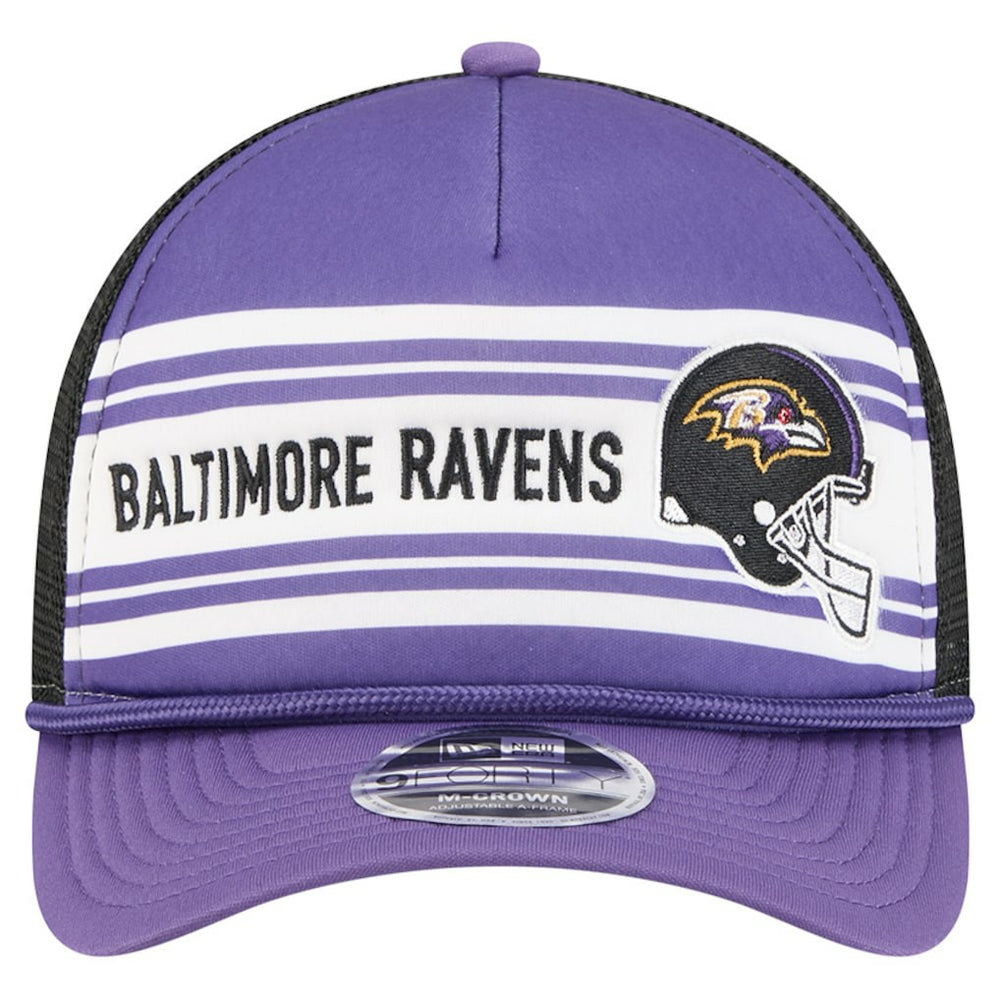 NFL Baltimore Ravens Linear A-Frame 9FORTY Adjustable Hat