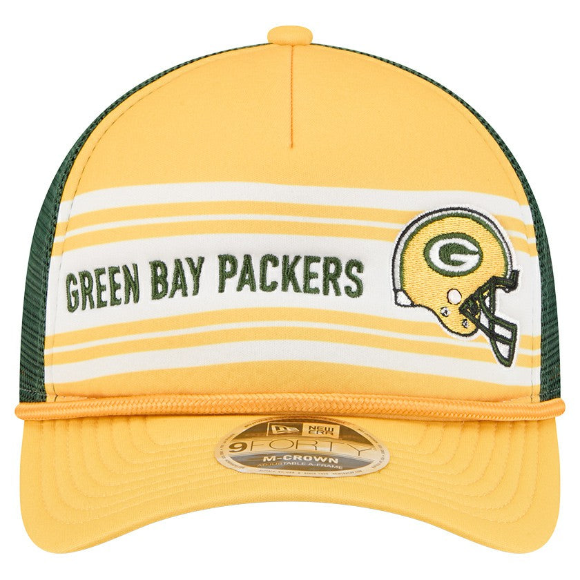 NFL Green Bay Packers Linear A-Frame 9FORTY Adjustable Hat