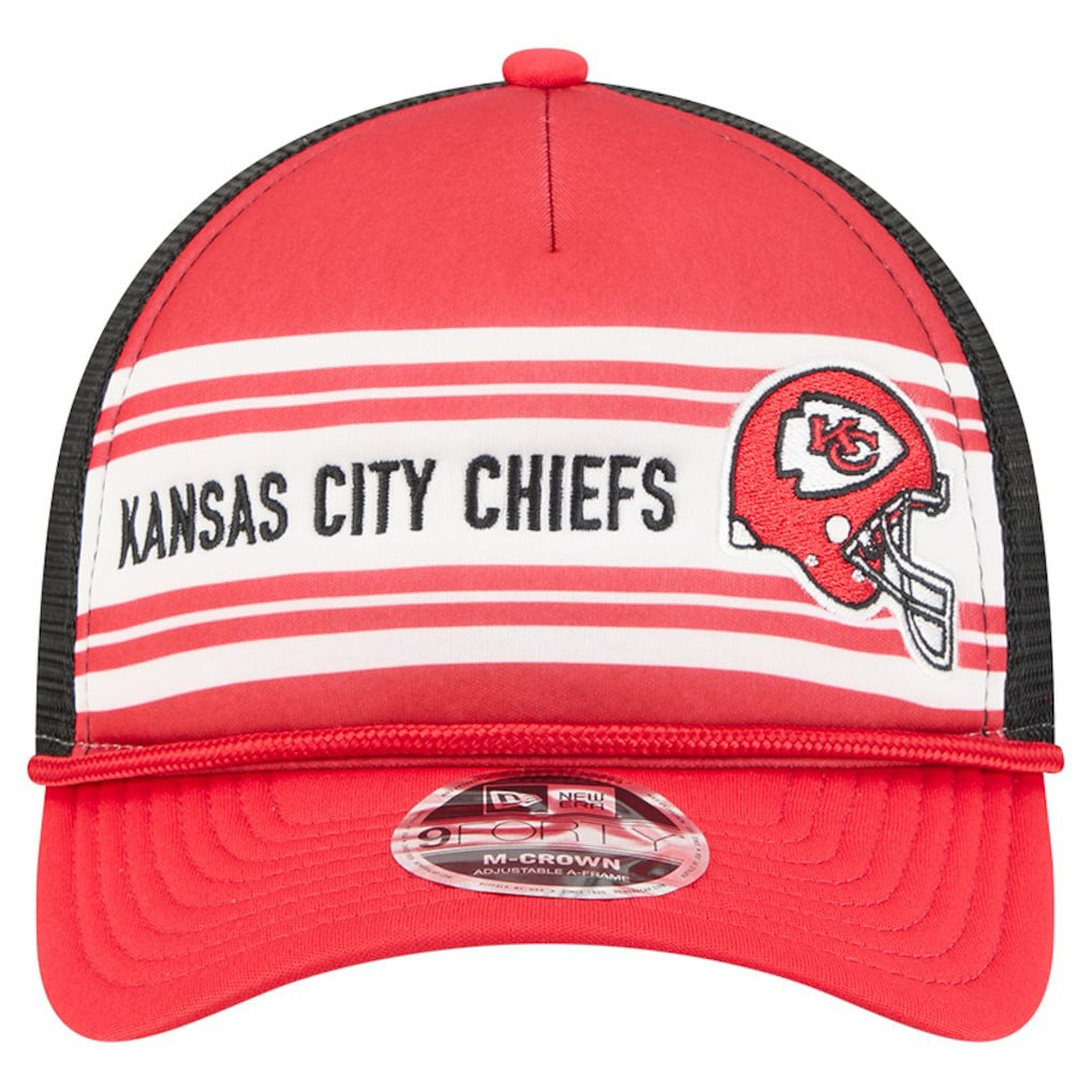 NFL Kansas City Chiefs Linear A-Frame 9FORTY Adjustable Hat