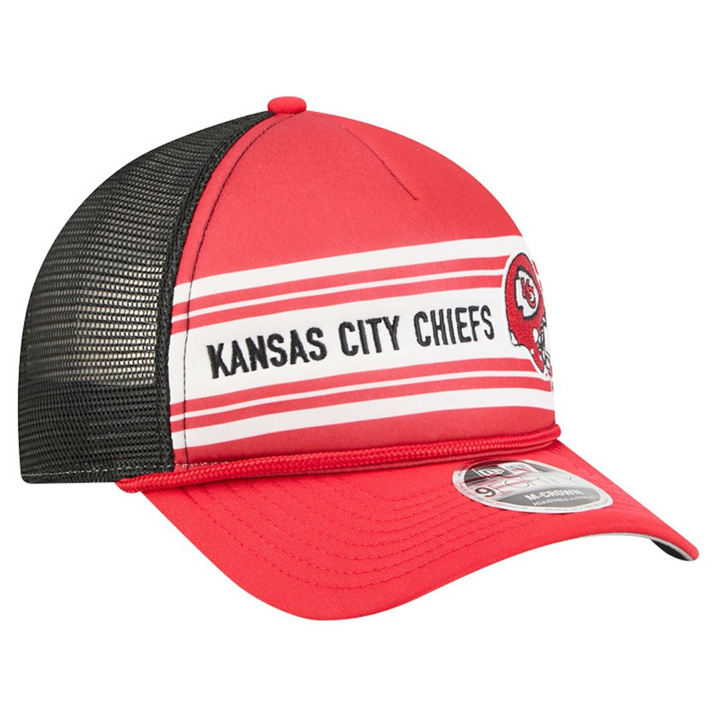 NFL Kansas City Chiefs Linear A-Frame 9FORTY Adjustable Hat