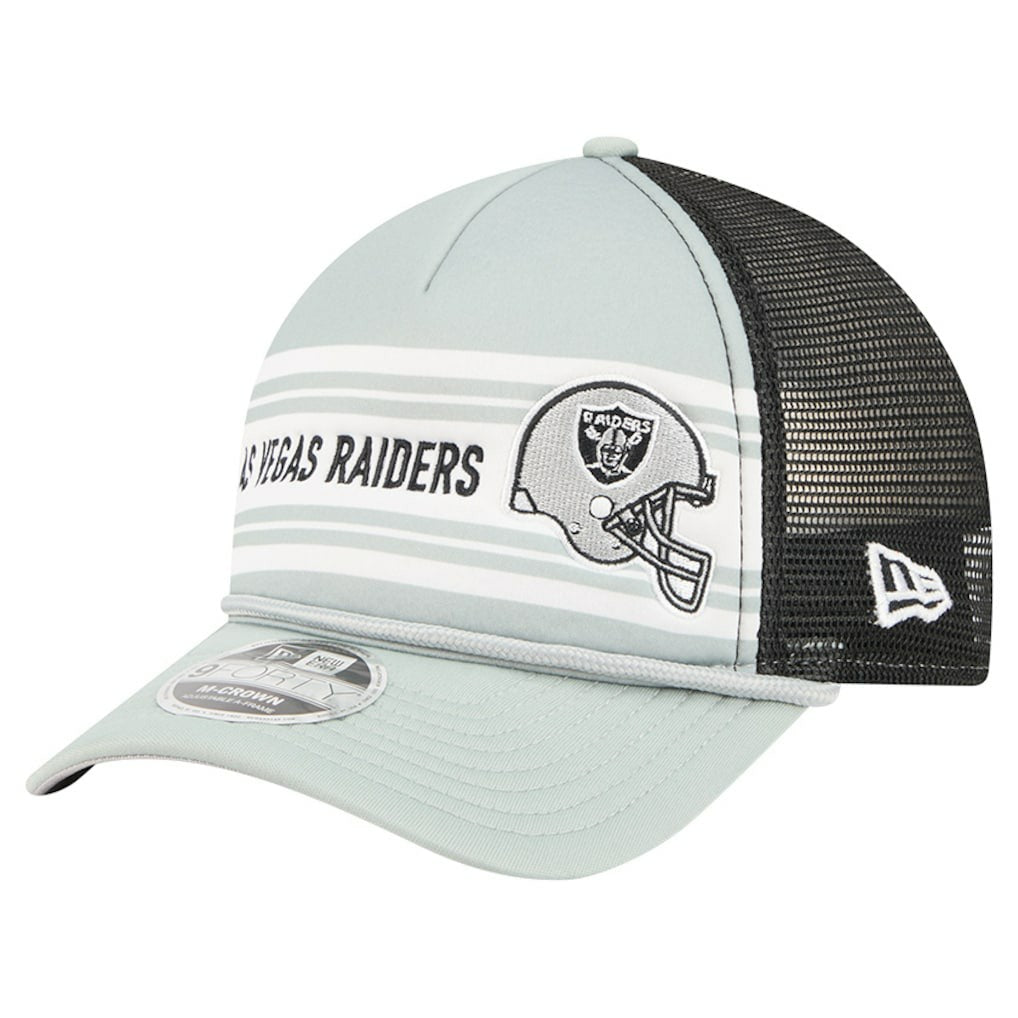 NFL Las Vegas Raiders Linear A-Frame 9FORTY Adjustable Hat