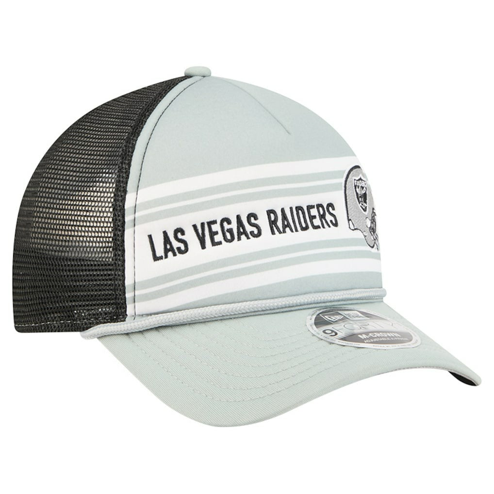 NFL Las Vegas Raiders Linear A-Frame 9FORTY Adjustable Hat