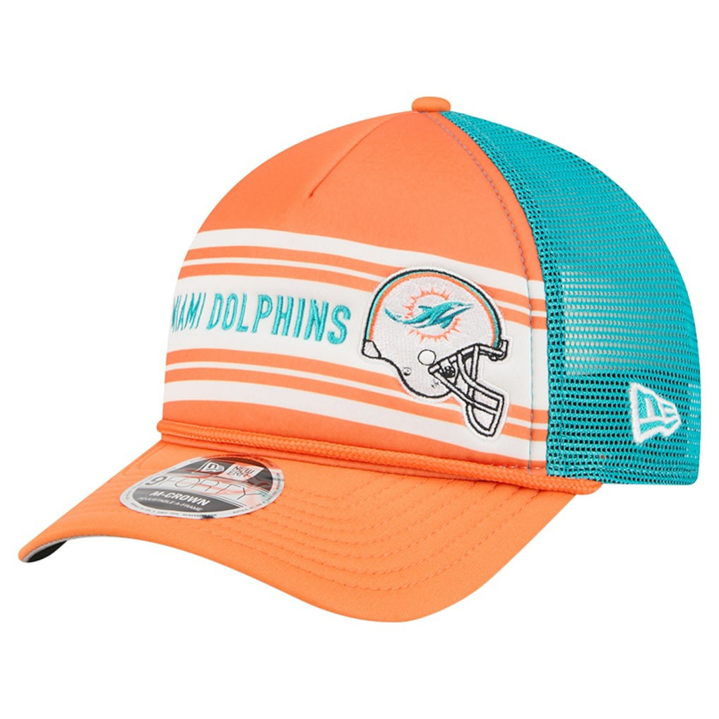 NFL Miami Dolphins Linear A-Frame 9FORTY Adjustable Hat