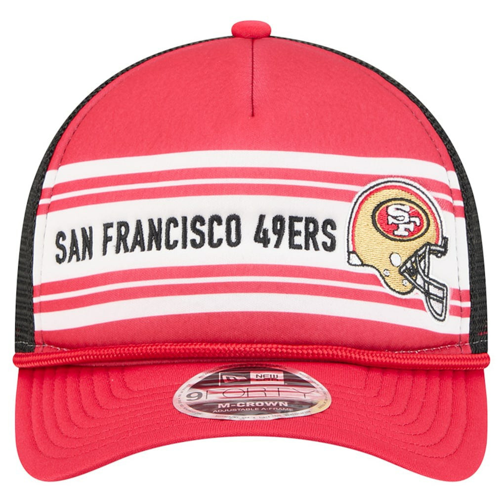 NFL San Francisco 49ers Linear A-Frame 9FORTY Adjustable Hat