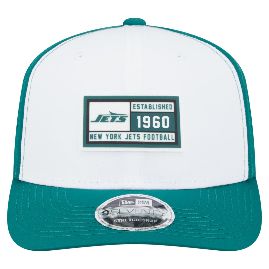 NFL New York Jets Established Patch 9SEVENTY Adjustable Hat