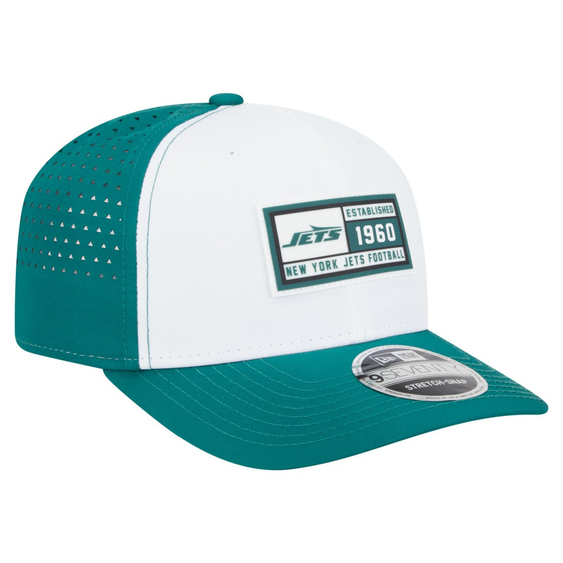 NFL New York Jets Established Patch 9SEVENTY Adjustable Hat