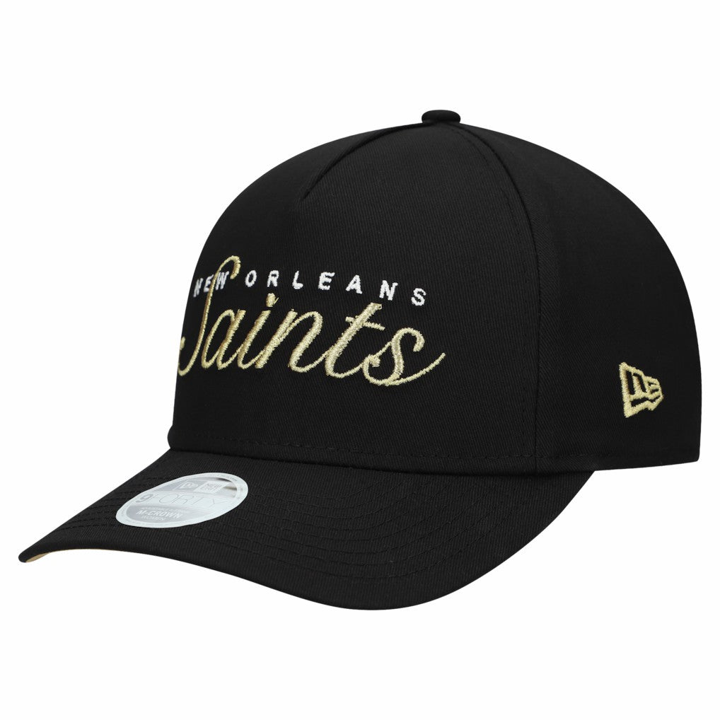 NFL New Orleans Saints Women's Metallic 9FORTY M-Crown A-Frame Adjustable Hat