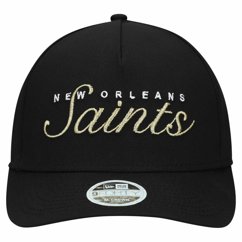 NFL New Orleans Saints Women's Metallic 9FORTY M-Crown A-Frame Adjustable Hat