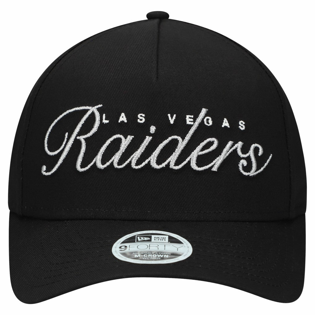 NFL Las Vegas Raiders Women's Metallic 9FORTY M-Crown A-Frame Adjustable Hat