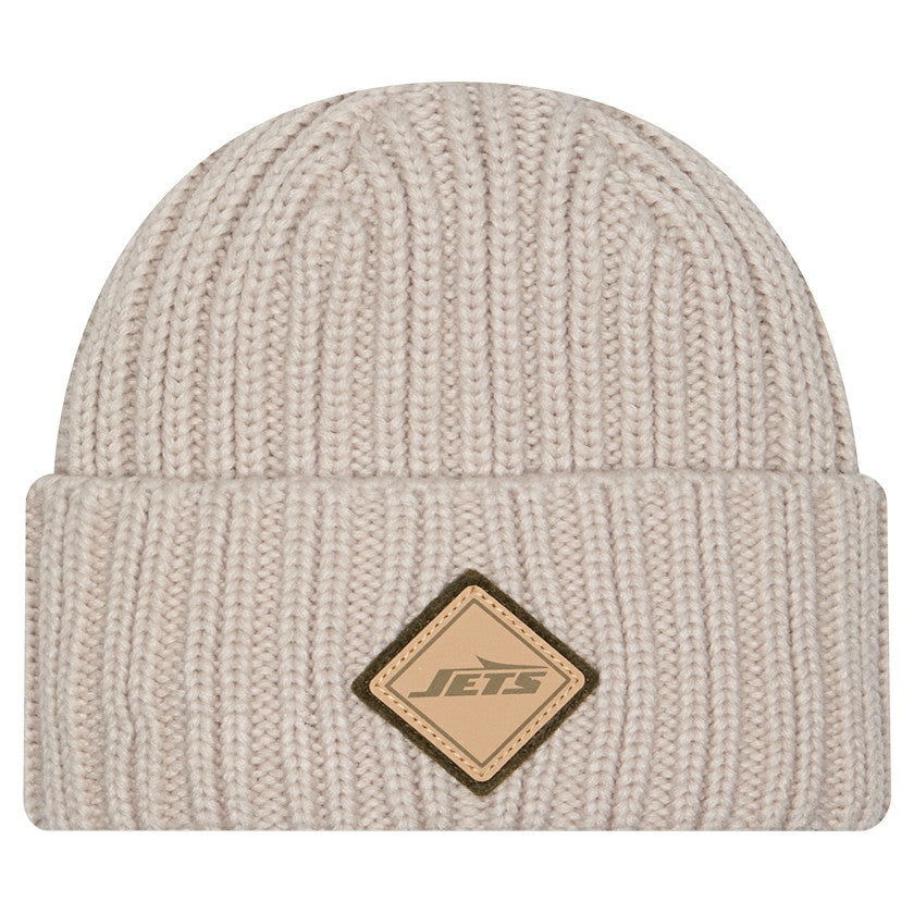 NFL New York Jets Logo Applique Cuffed Knit Hat