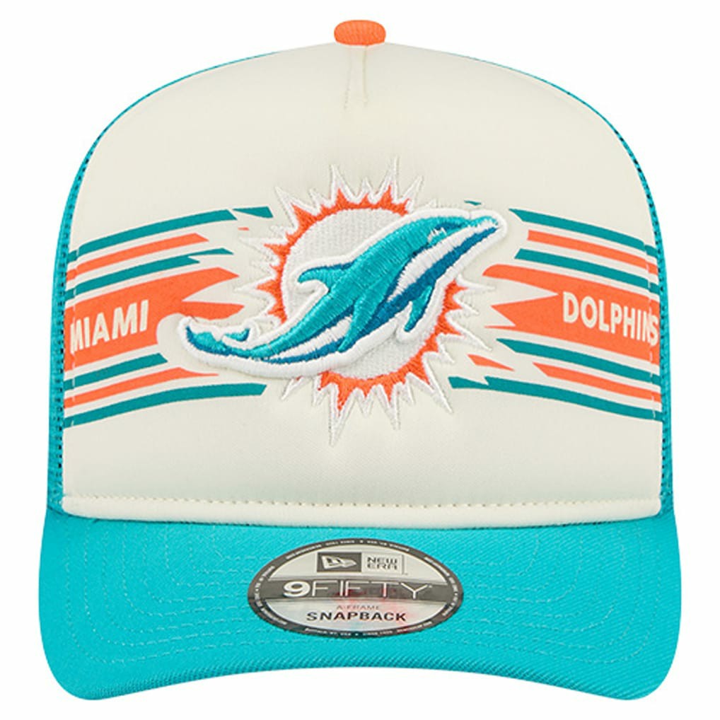 NFL Miami Dolphins Banner A-Frame 9FIFTY Trucker Snapback Hat